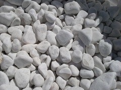 galet marbre blanc brillant 20/40